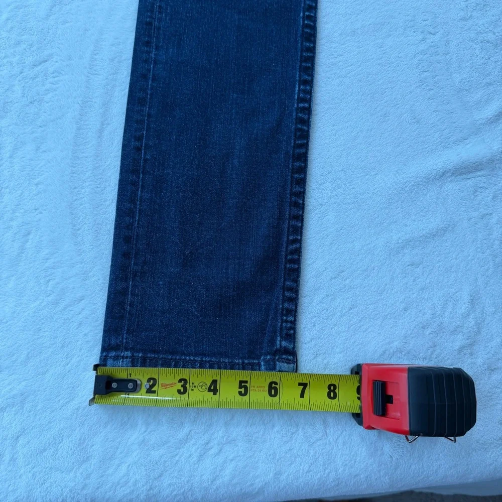 True Religion Rocco Flap Jeans Mens 33 Blue Good Relaxed Skinny N7Y4B52W01696